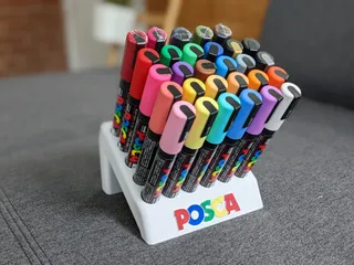 UNI POSCA Paint Marker Stand by Zdre, Download free STL model